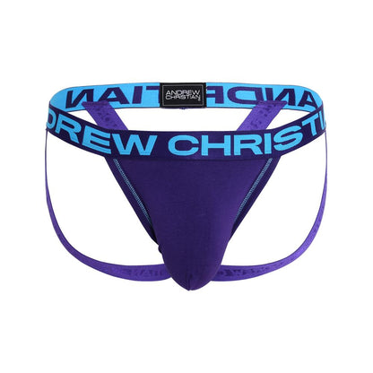 Andrew Christian ALMOST NAKED® Hang-Free Jock Thong Purple