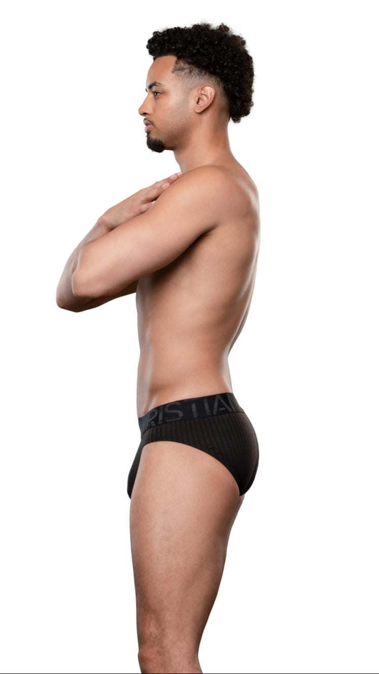 Andrew Christian Essential Rib Brief w/ ALMOST NAKED® Black