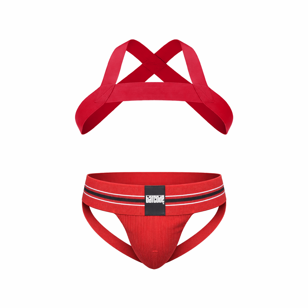 Barcode Berlin Multipack 1x Boris Jockstrap + 1x Harness Matt Red