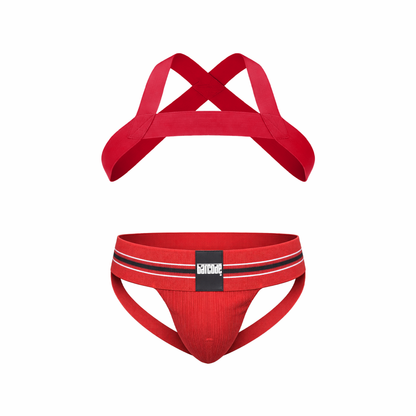Barcode Berlin Multipack 1x Boris Jockstrap + 1x Harness Matt Red