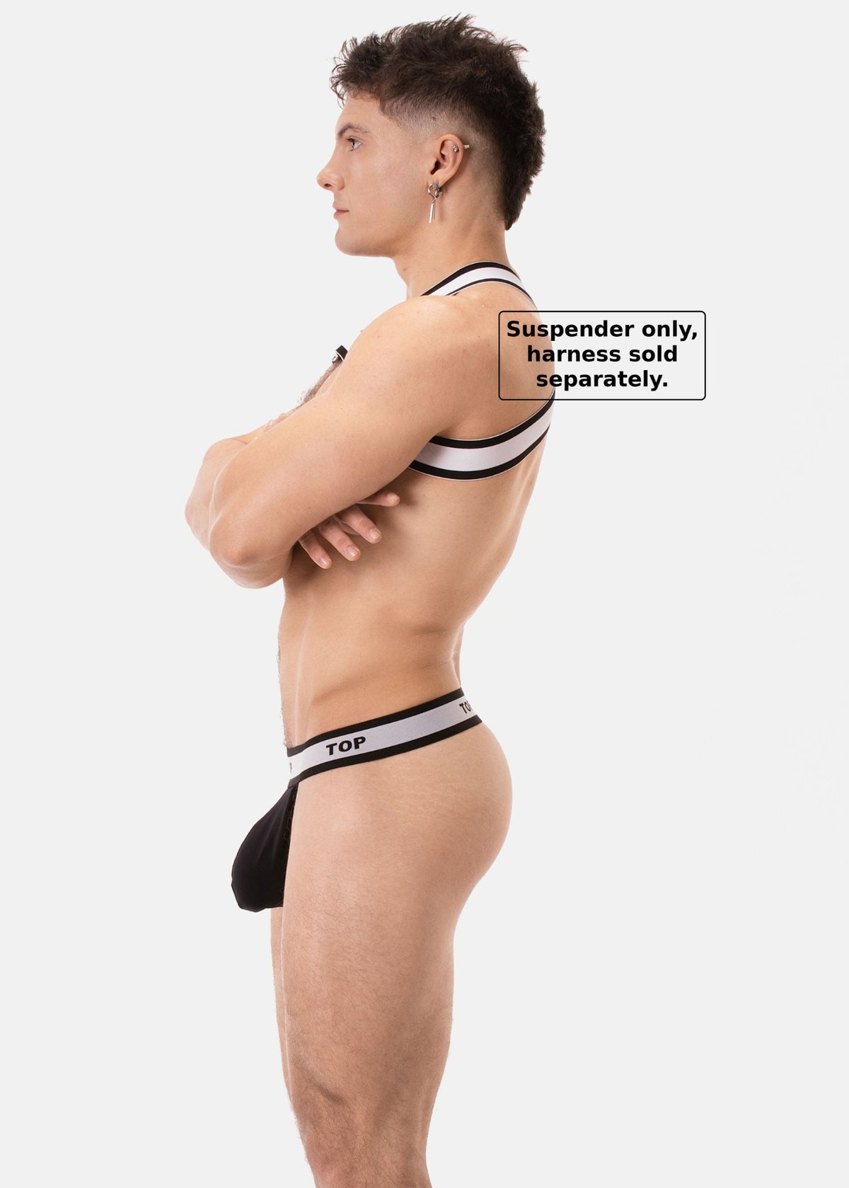 Barcode Berlin Suspender TOP Black-White