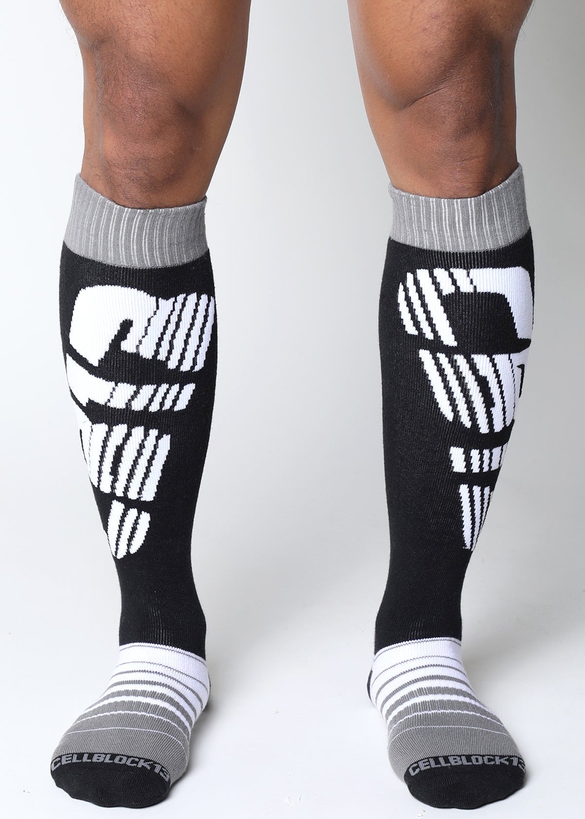 CELLBLOCK 13 Multipack Chain Reaction Singlet Jock + Velocity 2.0 Knee High Sock Grey