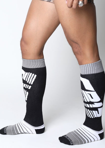 CELLBLOCK 13 Multipack Chain Reaction Singlet Jock + Velocity 2.0 Knee High Sock Grey