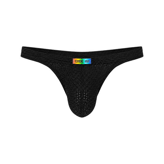 CODE 22 Pride Thong Black
