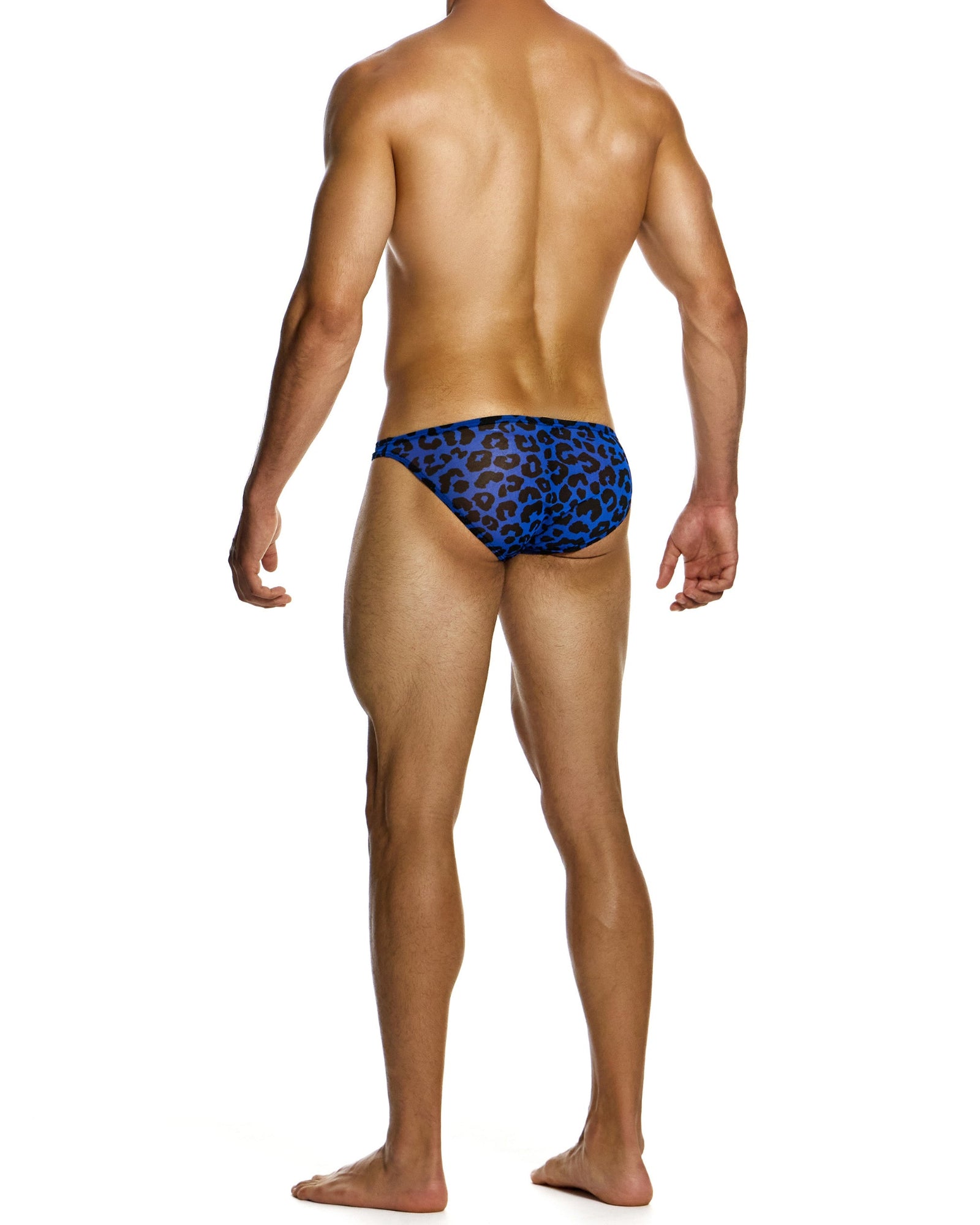 MODUS VIVENDI Leopard Mesh Low Cut Brief Blue