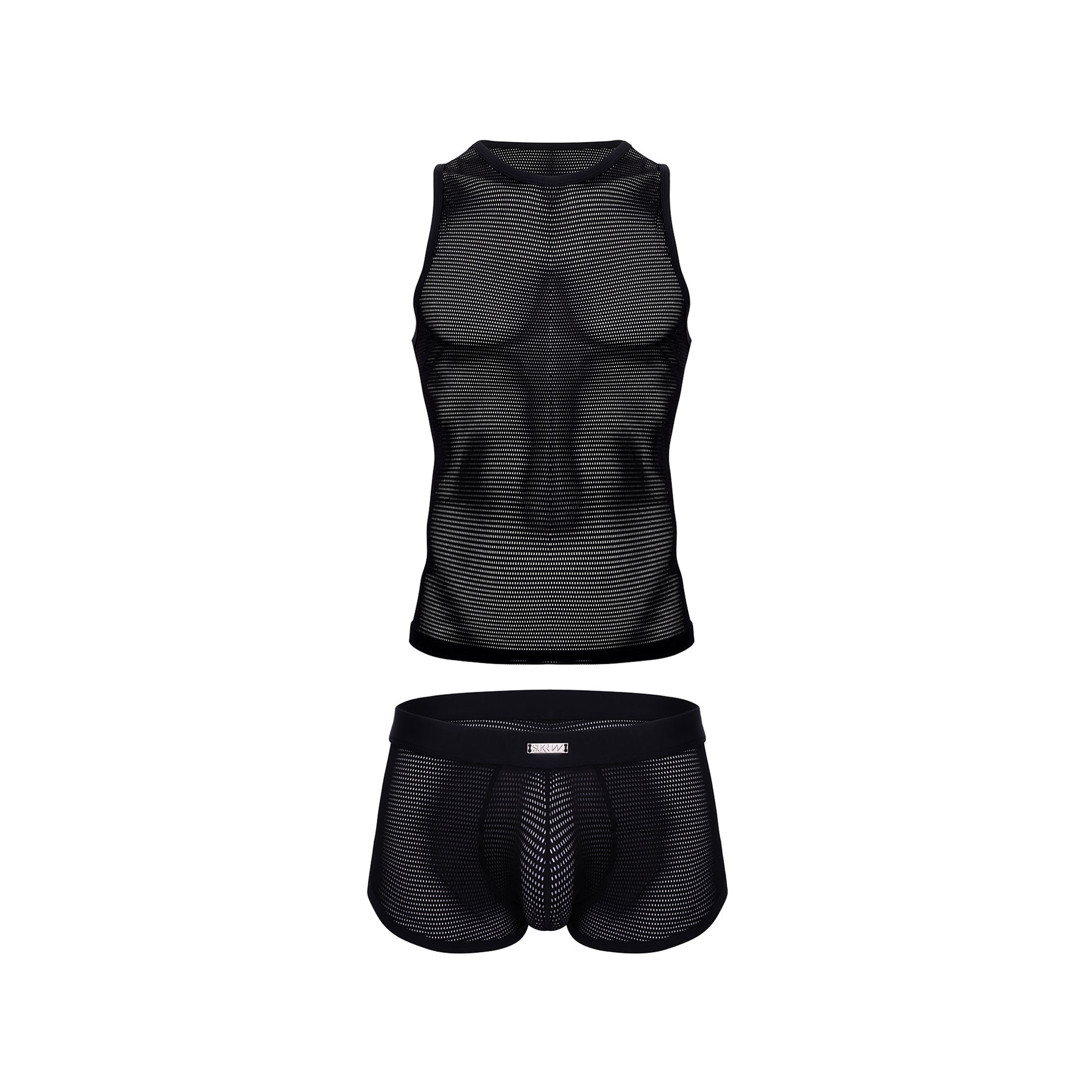 SUKREW 1x Net Vest + 1x Net Shorts Multipack Nightlife Black